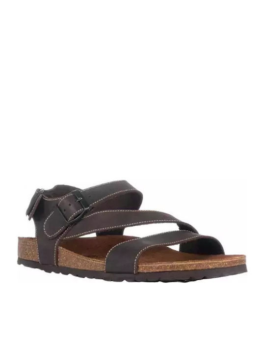 Herrensandalen in Braun Farbe