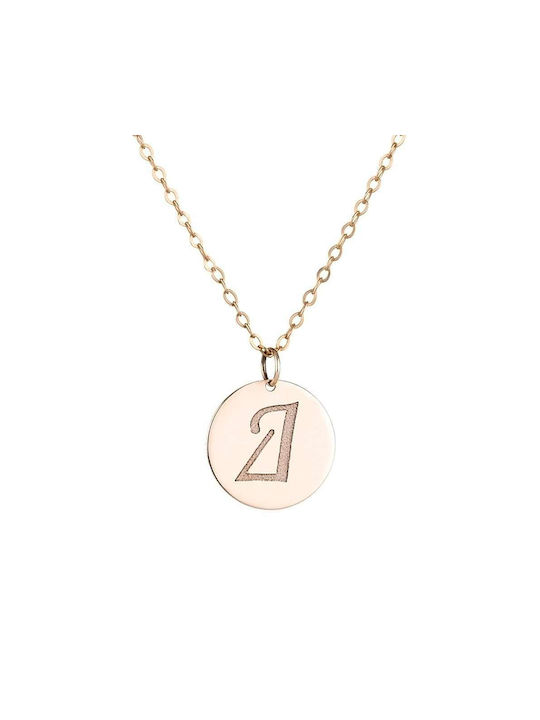 Goldsmith Necklace Monogram from Gold 9 K