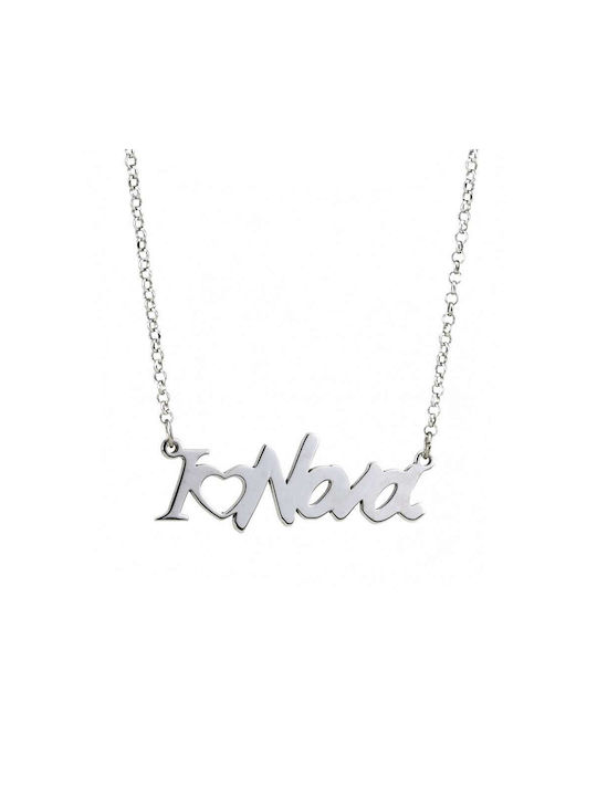 Goldsmith Necklace from Gold 9 K with Name Option