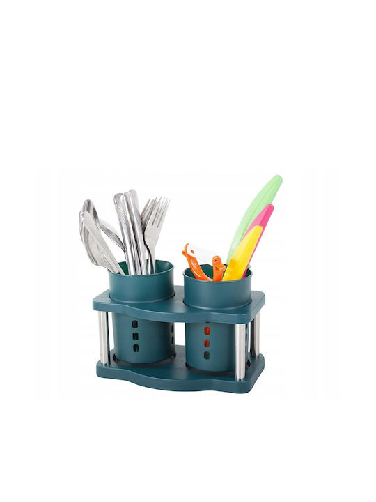 Plastic Green Cutlery Drainer 19x9.5x10cm