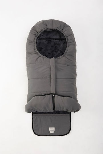 Nuvita One Universal Ποδόσακος Καροτσιού Γκρι με Fleece Επένδυση 45εκ.