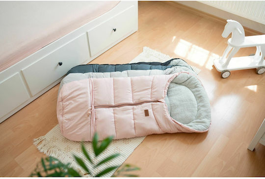 Petite & Mars Jibot Sac de picioare pentru cărucior Negru cu căptușeală Fleece 100x48εκ.