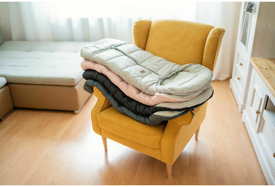 Petite & Mars Jibot Sac de picioare pentru cărucior Negru cu căptușeală Fleece 100x48εκ.