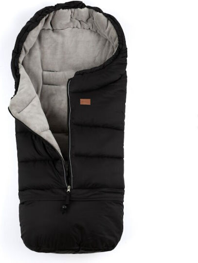 Petite & Mars Jibot Sac de picioare pentru cărucior Negru cu căptușeală Fleece 100x48εκ.