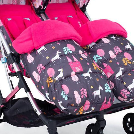 Cosatto Unicorn Stroller Footmuff with Fleece Lining 85x48cm Multicolour