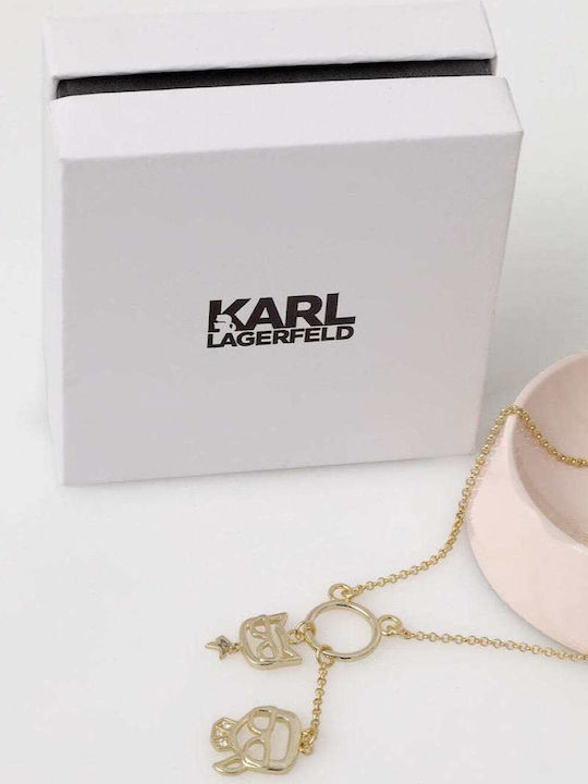 Karl Lagerfeld Κολιέ Επιχρυσωμένο