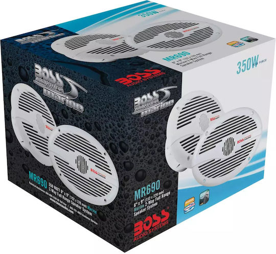 Boss Marine-Lautsprecher mit 350W RMS Weiß