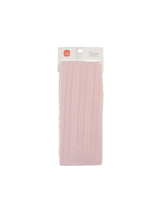 Cool Club Decke Wickeltücher für Kinderzimmer Vlies Rosa Pink 75x90cm
