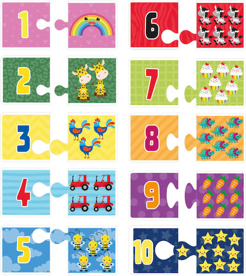 Grafix Match the Numbers Educational Game Knowledge for 3+ years Years Old