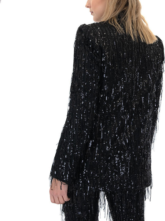 Zoya Blazer Women's Blazer Black with Sequins