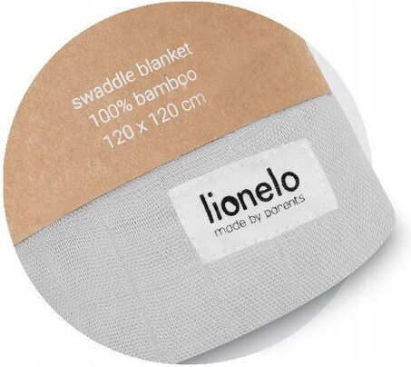 Lionelo Blanket Cot Swaddle Bamboo Gray 120x120cm