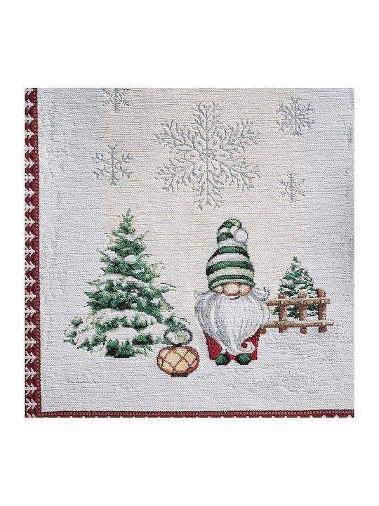 Gofis Home Christmas Tablecloth Runner Fabric Width 90cm 1pcs