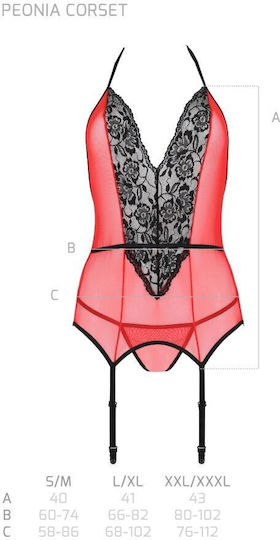 Passion Corsete Sexy Red
