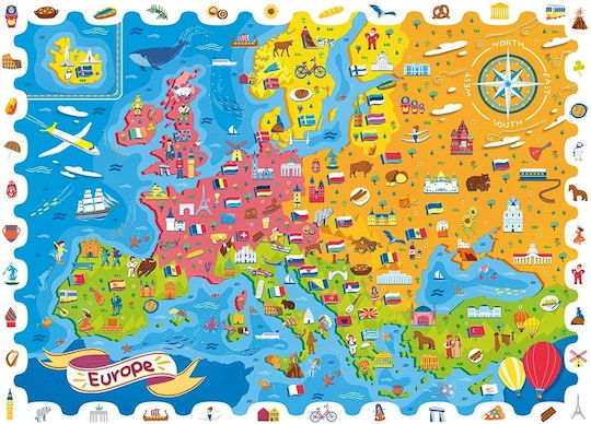 Ξύλινο Παιδικό Puzzle για 5+ Ετών 108pcs Ludattica