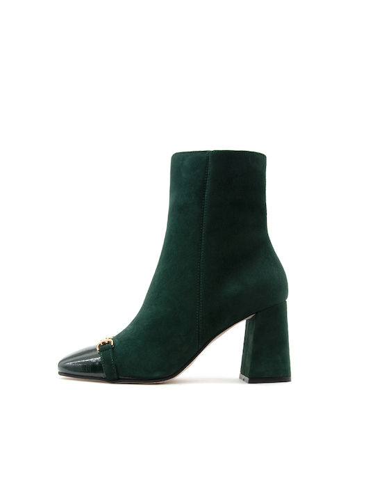 Fardoulis Suede Women's Ankle Boots Green