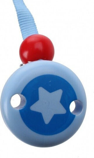 Heimess Κορδέλα Πιπίλας Soother Chain Star από Ύφασμα Γαλάζια