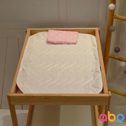 abo Tragbare Wickelauflage aus Stoff Rosa 50x70cm
