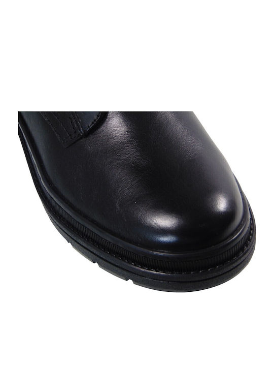 Leder Herrenstiefel Schwarz