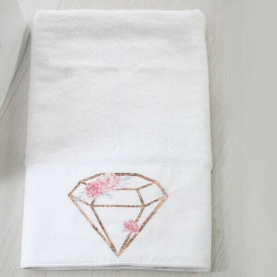 Bellissimo Baptism Towel Set Διαμάντι Λευκό BLS-