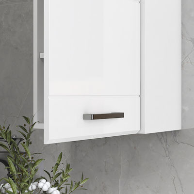 Kleankin Cabinet de baie L37xA22.5xÎ70cm White