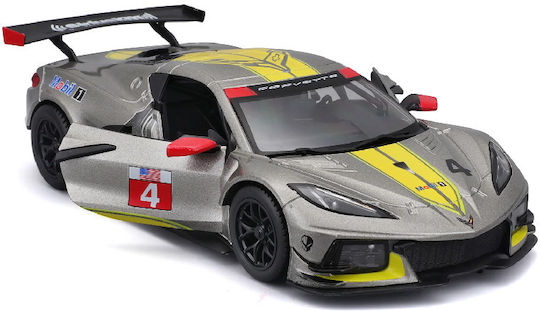 Bburago Mașinuță Chevrolet Corvette C8.R Argintiu 1:24 Pentru 3+ Ani