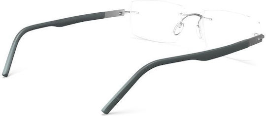 Silhouette Herren Metallisches Brillengestell aus Titanium Silber SILH5535/IM 7210 53 19 140