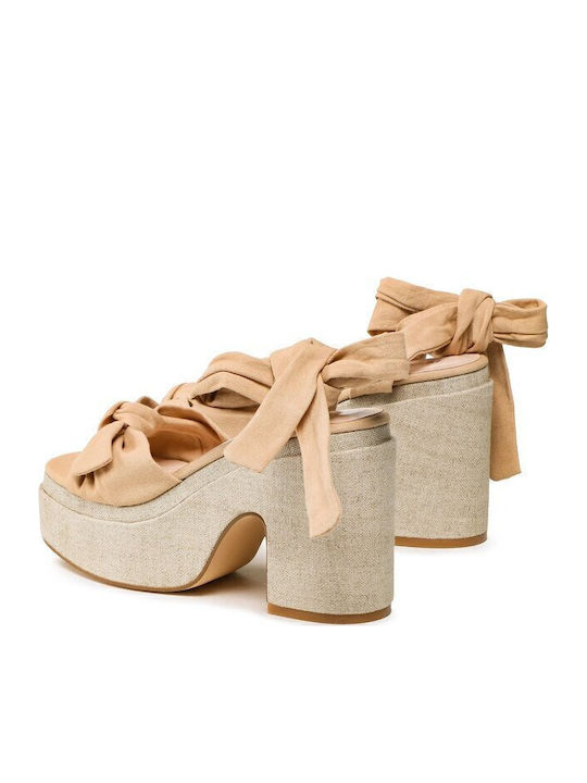 Sandalen Beige