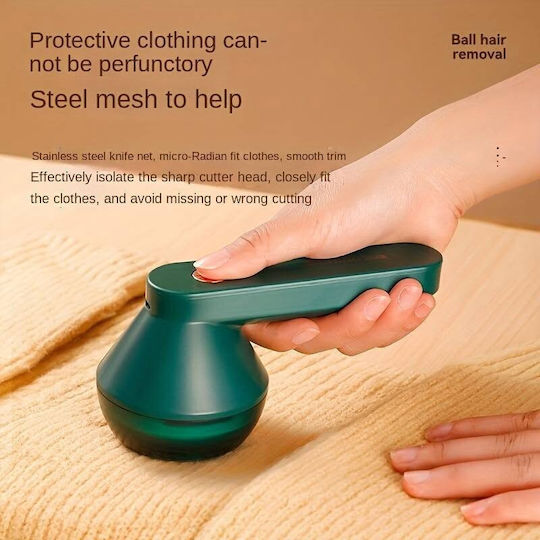 Rechargeable Fabric Shaver Green