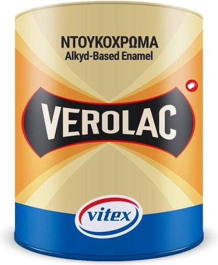 Vitex Βερνικόχρωμα Αντιδιαβρωτικό Διαλύτου Verolac 0.75lt Λευκό Μεταλιζέ