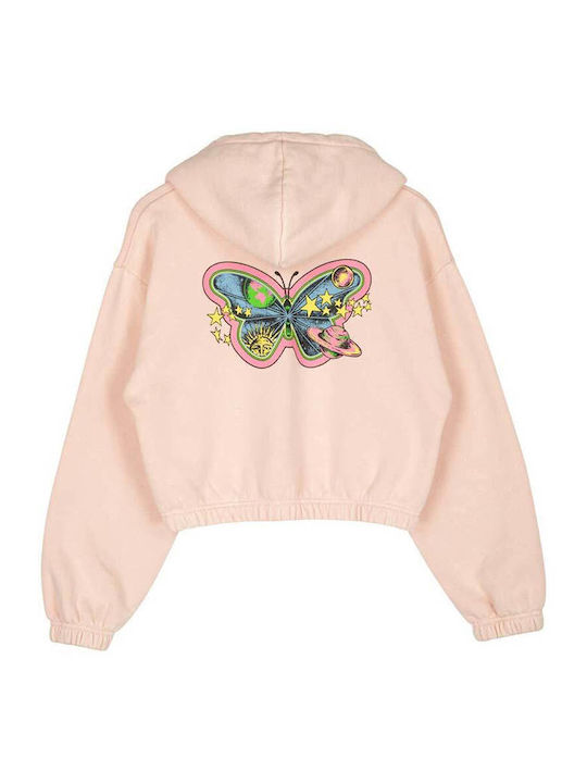 Damen Sweatshirt Kapuzen Pink