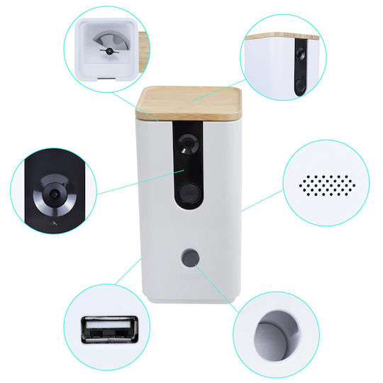 Dogness Automatic Waterer / Feeder made of ABS Plastic for Dog & Cat 400ml in White Color