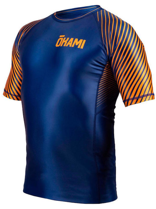 Okami Short Sleeve Shirt ORS125 for Jiu-Jitsu Blue
