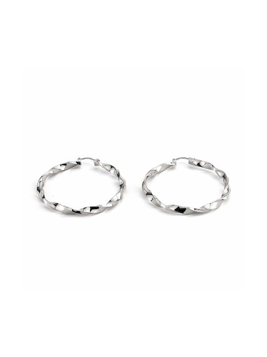 Goldsmith Earrings Hoops made of Silver Gold Plated