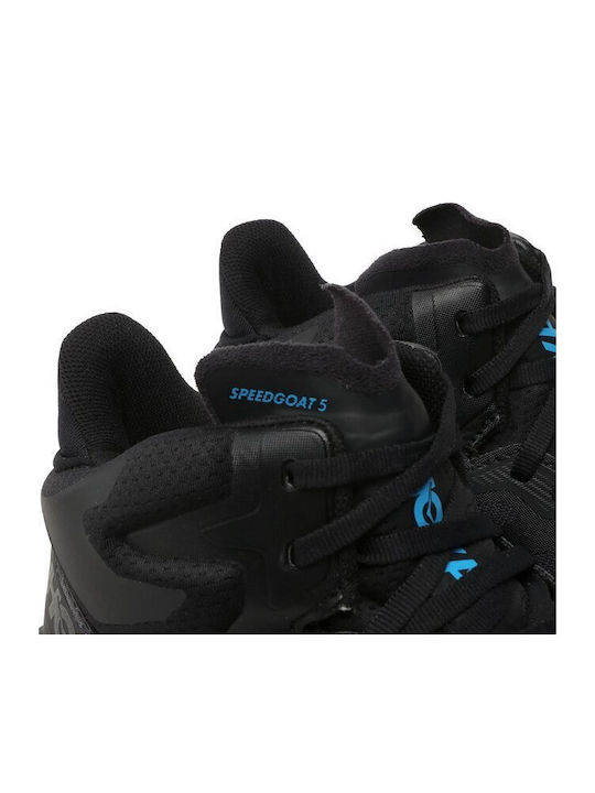 HOKA Speedgoat 5 Mid GTX Ανδρικά Ορειβατικά Μποτάκια Αδιάβροχα με Μεμβράνη Gore-Tex Μαύρα