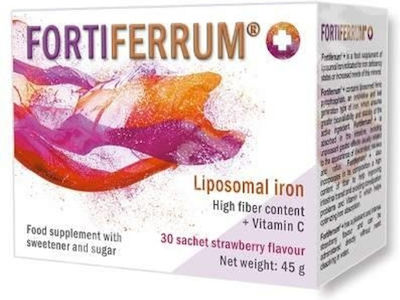 Medem Fortiferrum Liposomal Iron 45gr 30 pliculețe Căpșună