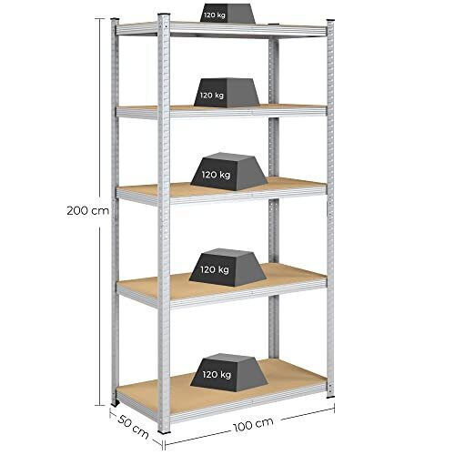 Songmics Raft Dexion 100x50x200cm GLR050E01