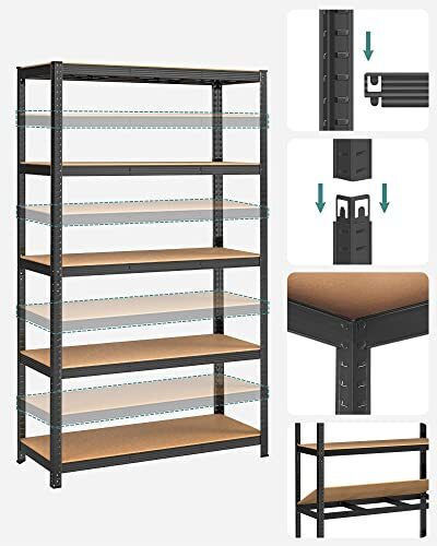 Songmics Dexion Rack 120x60x200cm with 5 Shelves Total Load Capacity 875kg