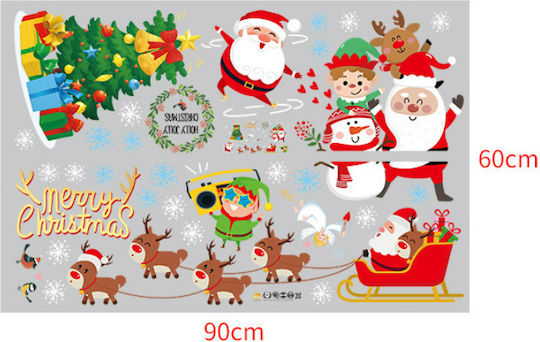 Sticker Display Christmas 60x90cm 92056DS 1pcs
