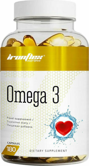 Ironflex Nutrition Omega 3 Fischöl 1000mg 180 Mützen