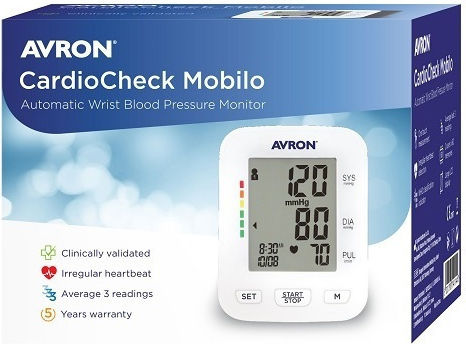 Avron CardioCheck Mobilo Ηλεκτρονικό Πιεσόμετρο Καρπού με ανίχνευση Αρρυθμίας