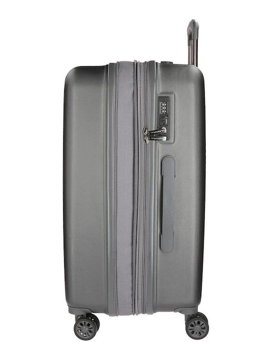 Movom Mittlerer Hartschalen-Koffer Gray mit 4 Rädern Höhe 65cm