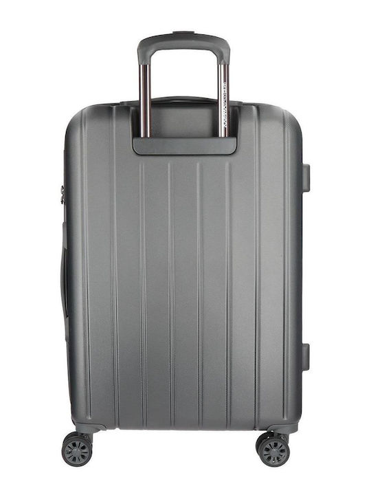 Movom Mittlerer Hartschalen-Koffer Gray mit 4 Rädern Höhe 65cm