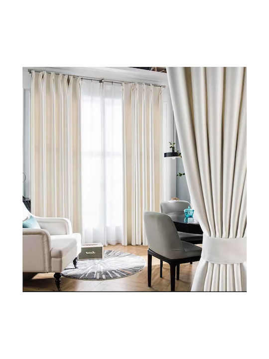 My Home Luxury Κουρτίνα με Τρέσα Εκρού 280x270εκ.