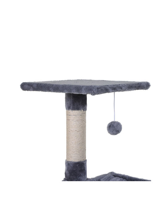 Pawhut Котка Котешко драскало Сив 50x36x70см.