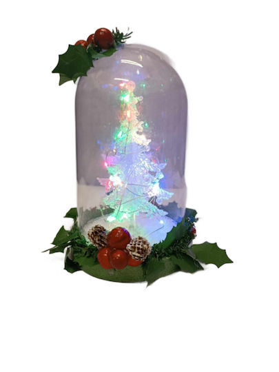 Weihnachtliche Schneekugel Beleuchtet 12x19cm 1Stück
