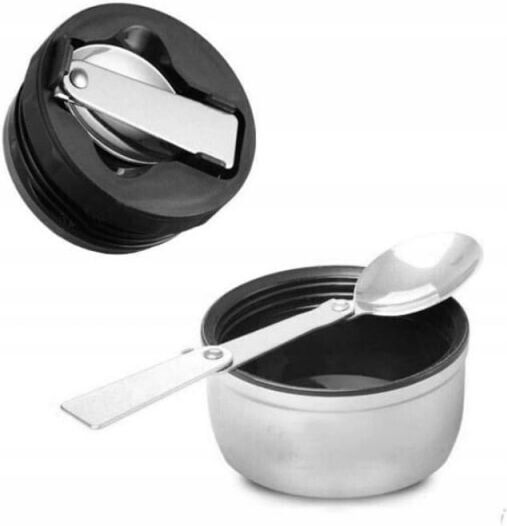 KING Hoff Lunchbox Isolierte Lunchbox Inox Schwarz 500ml 1Stück