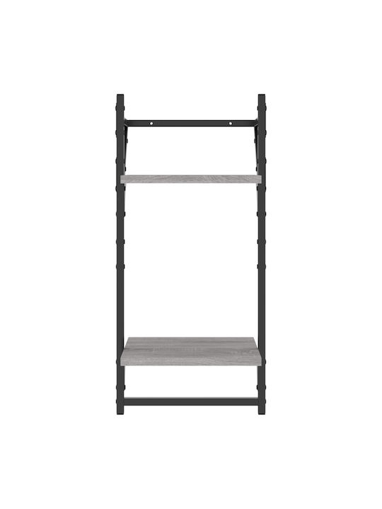 Grey Sonoma Wall Shelves 2 Pieces 30x25x65cm