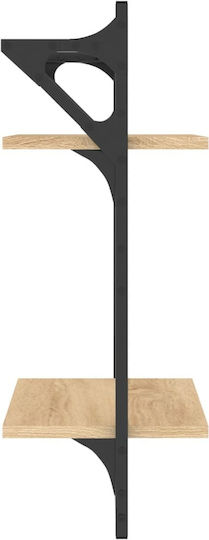 Regale Wand Sonoma Oak 2Stück 30x25x65cm