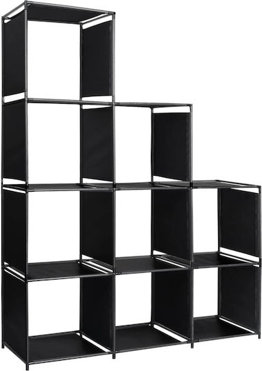 Bibliotecă Neagră 130x45x170cm 288321