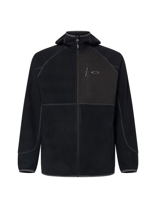 Vista Cardigan Bărbați Fleece Cu Glugă Negru